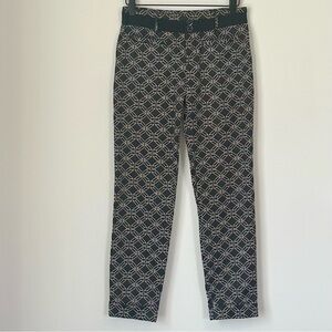 Cartonnier Black and White Cropped Pants with Classic Silhouette - Size: 0